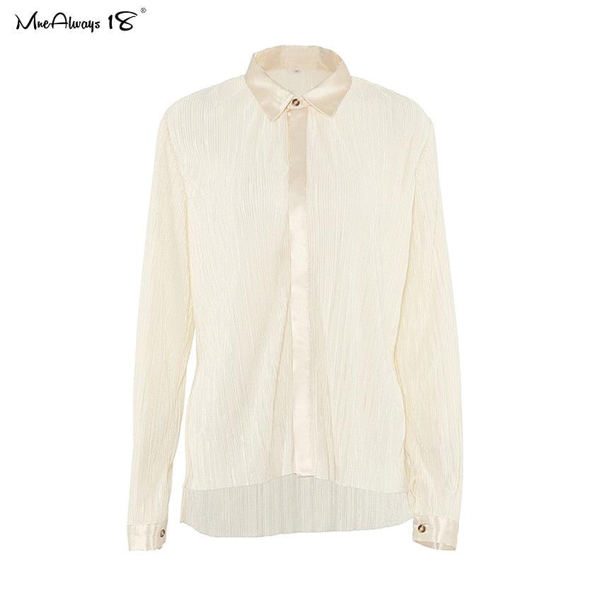 WW | Weite Beinform Plissierte Hose