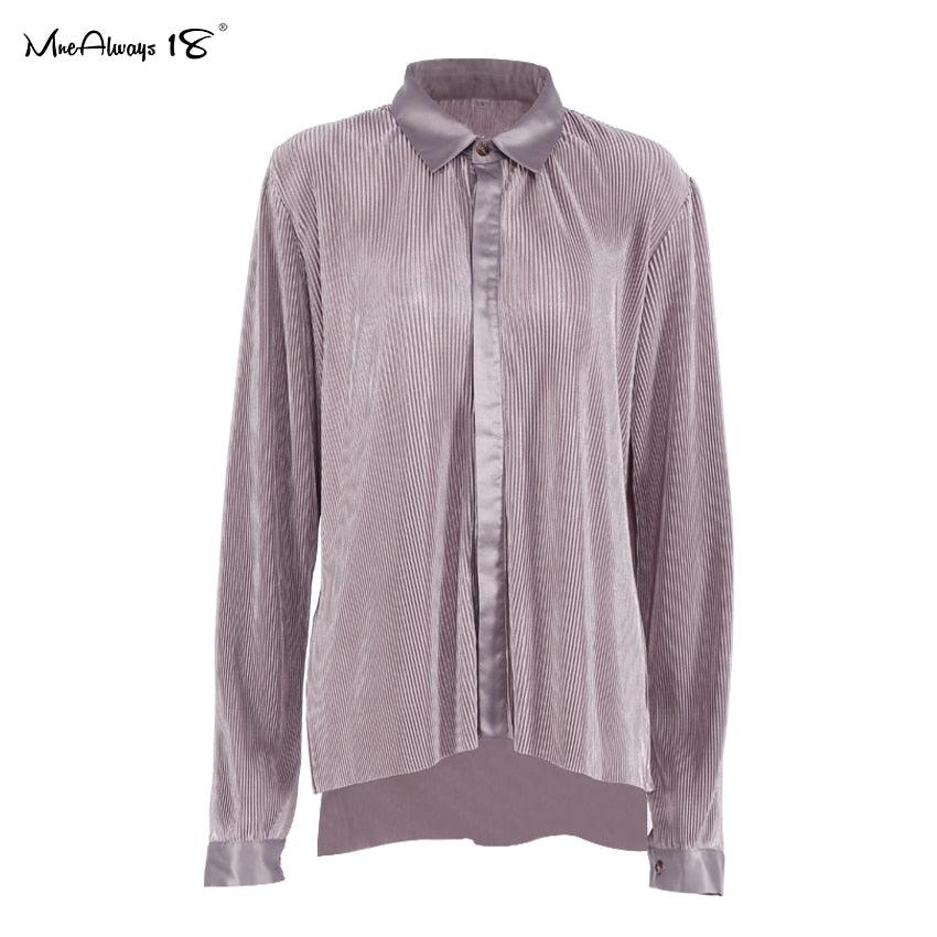 WW | Weite Beinform Plissierte Hose