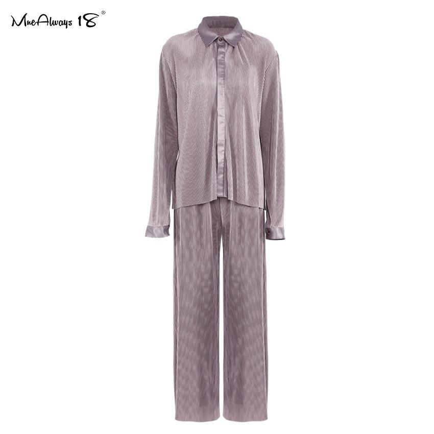 WW | Weite Beinform Plissierte Hose