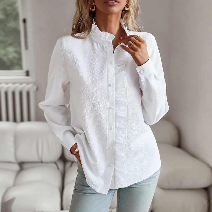 WW Bluse | Elegantes Hemd für Frauen mit Rüschen