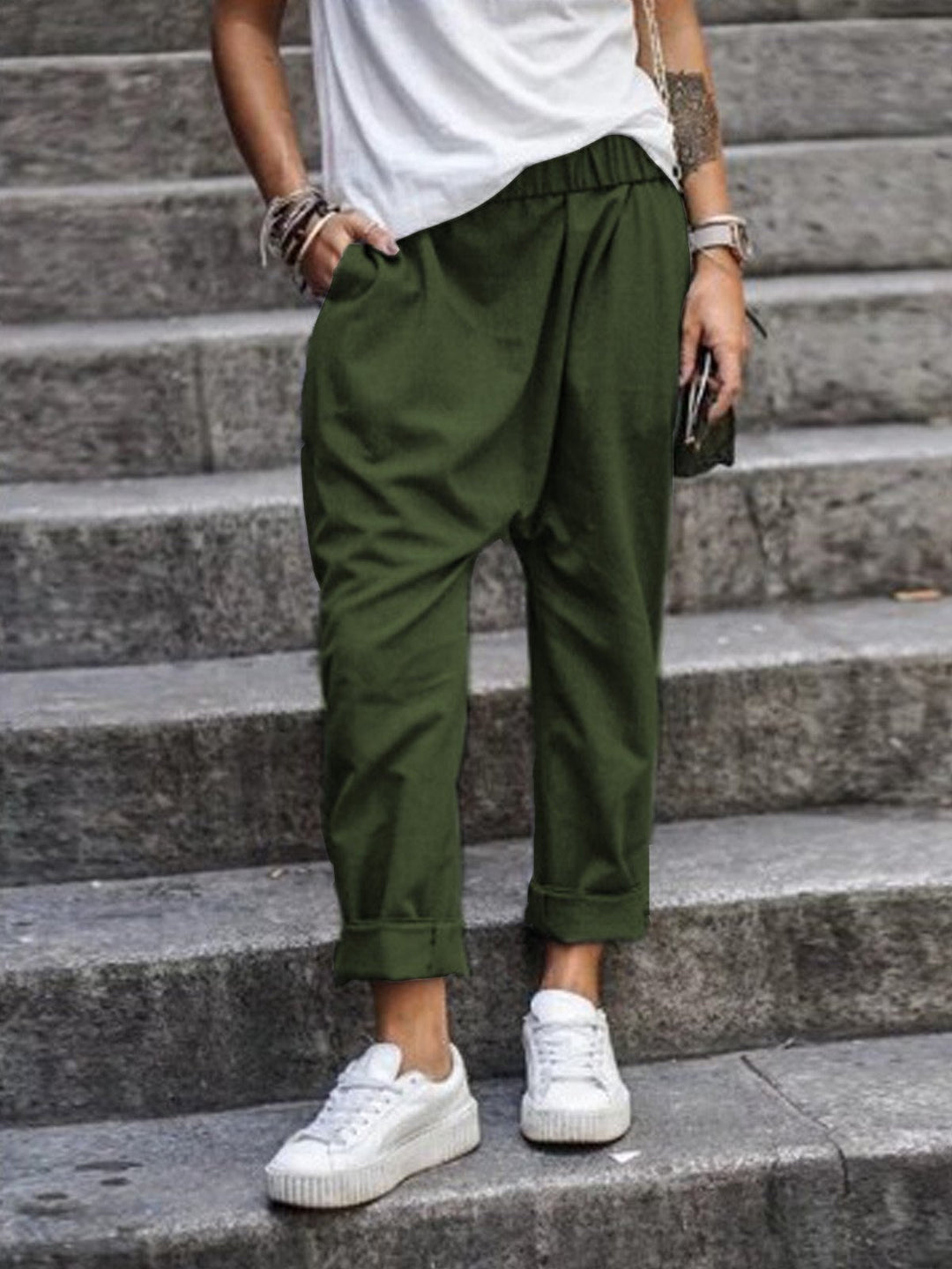 W&W Mode | Lässige Leinenhose Look