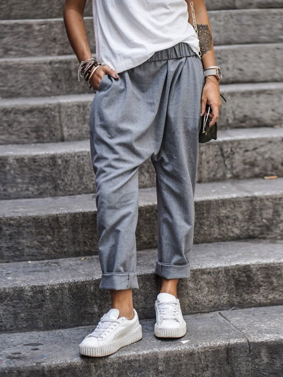 W&W Mode | Lässige Leinenhose Look