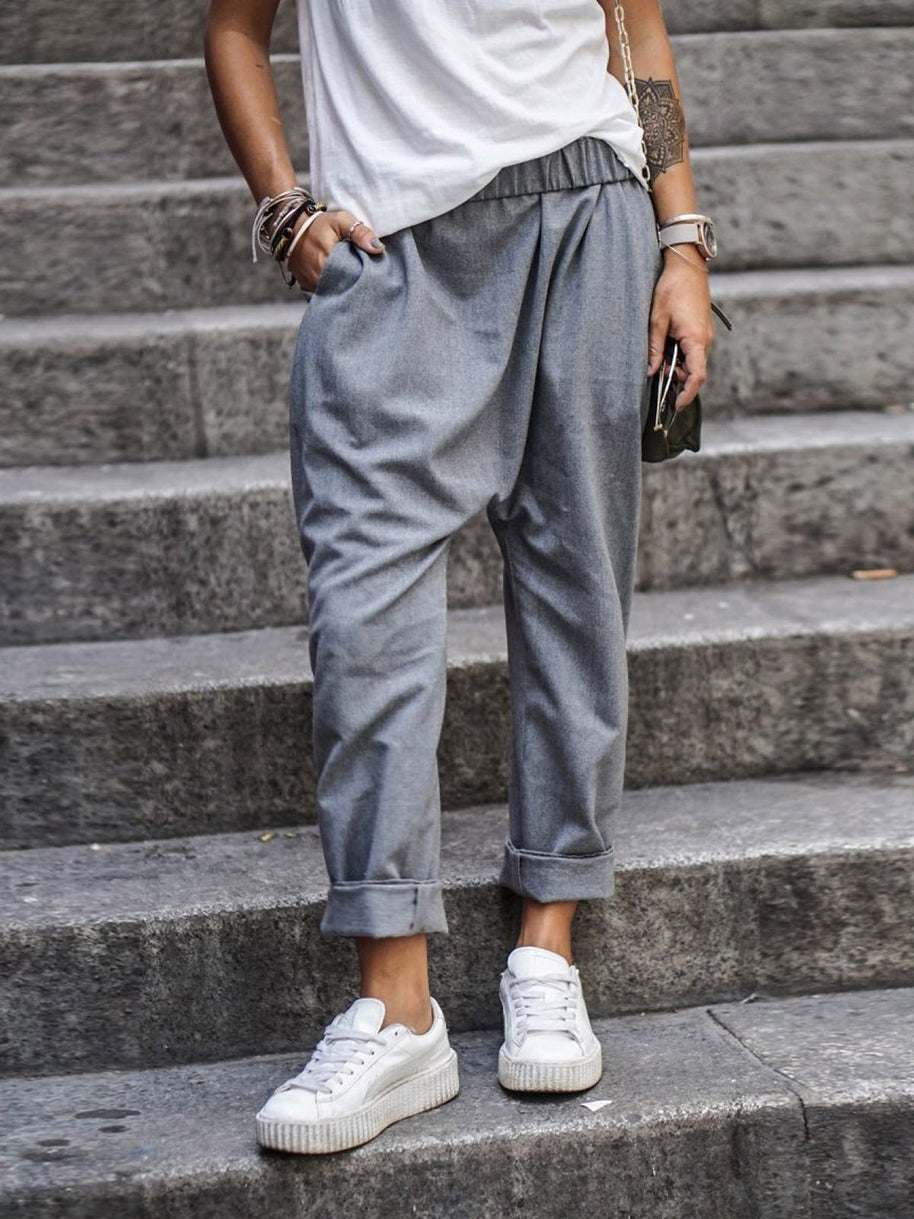 WW | Lässige Leinenhose Look
