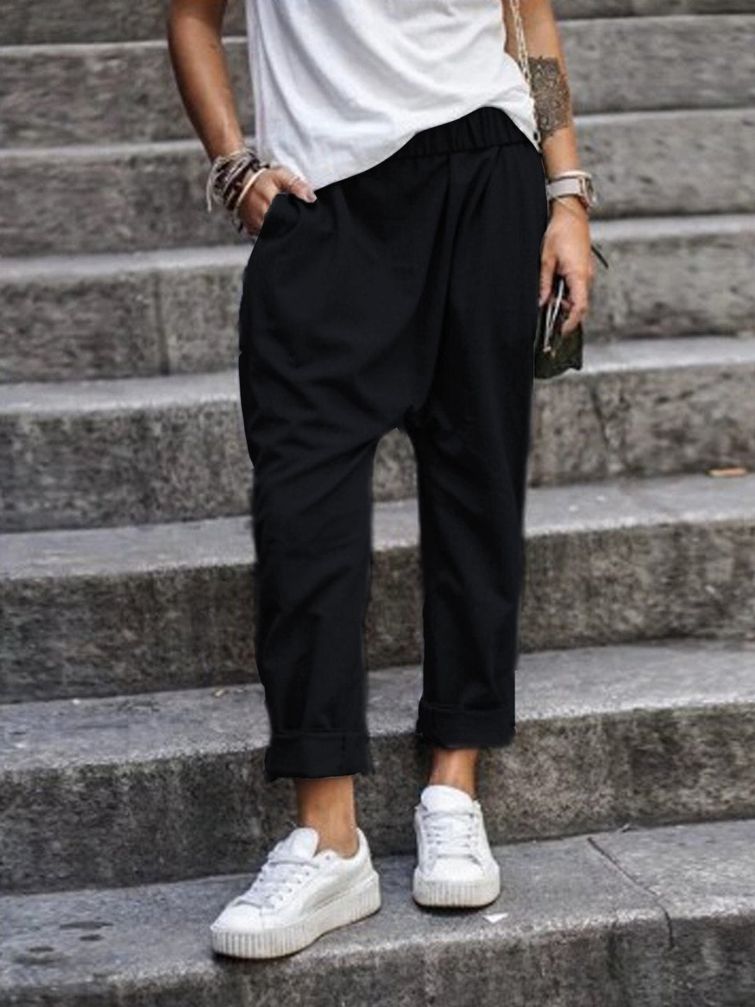 W&W Mode | Lässige Leinenhose Look