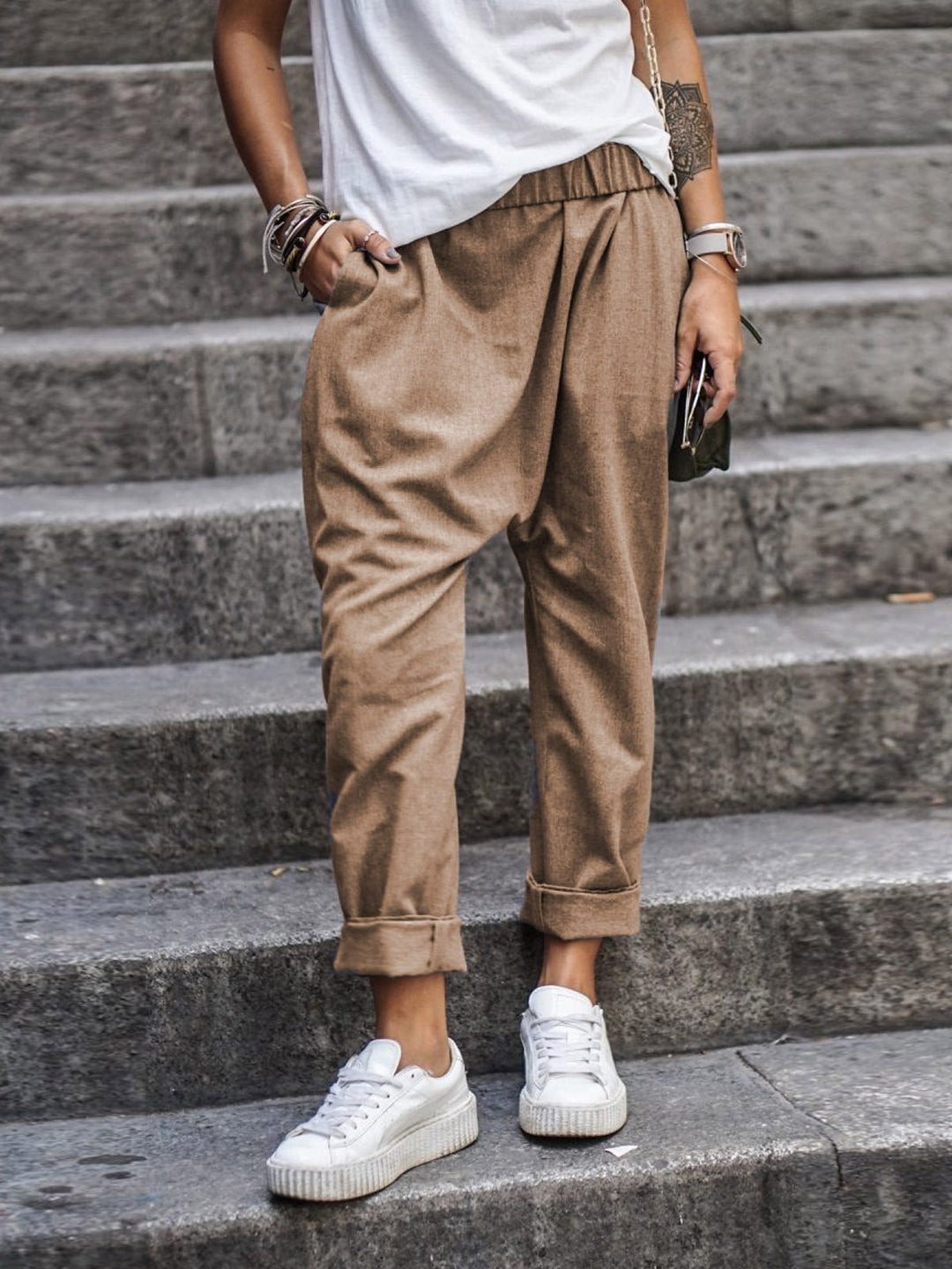 W&W Mode | Lässige Leinenhose Look