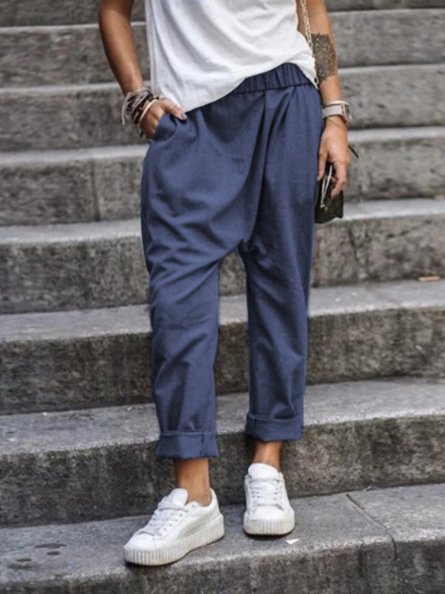 WW | Lässige Leinenhose Look