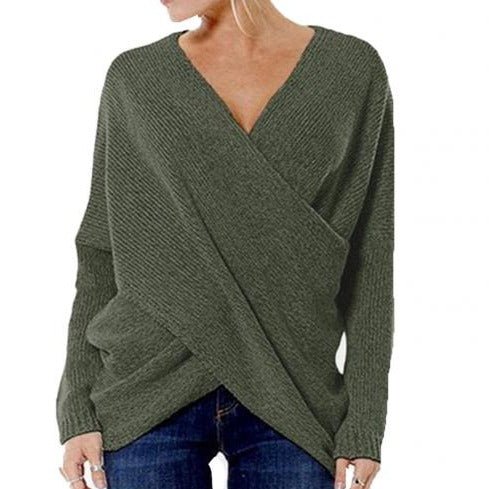 WW | Damen Pullover mit Kreuzdetail