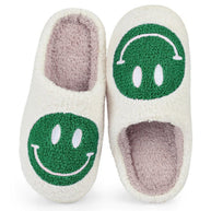 WW | mit Smiley - bequeme Damen Hausschuhe aus weichem Material