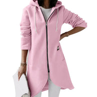 WW Jacke | Bequeme lange Kapuzenweste für Frauen