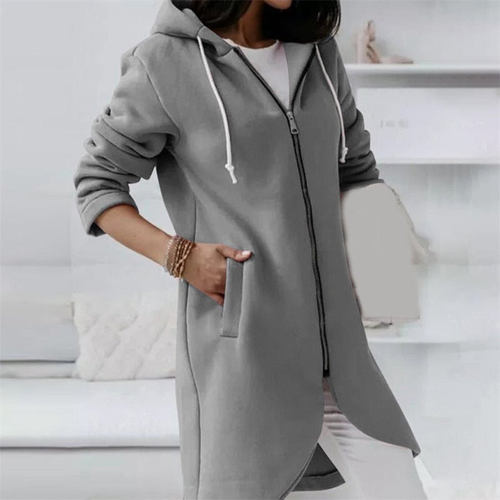 W&W Mode Jacke | Bequeme lange Kapuzenweste für Frauen