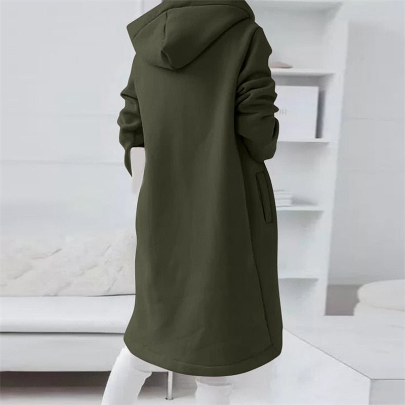 W&W Mode Jacke | Bequeme lange Kapuzenweste für Frauen