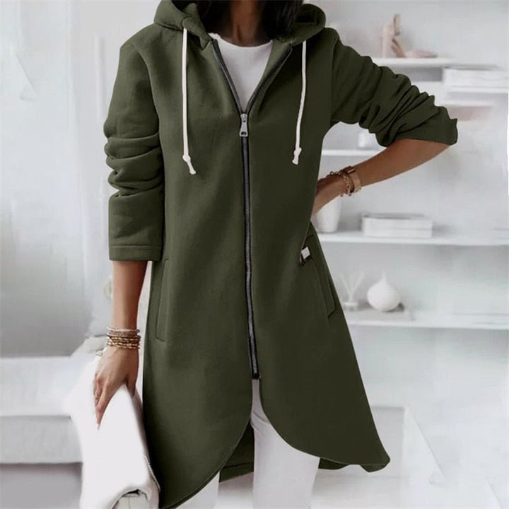 W&W Mode Jacke | Bequeme lange Kapuzenweste für Frauen