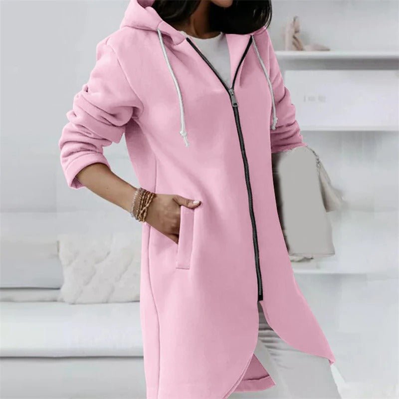 W&W Mode Jacke | Bequeme lange Kapuzenweste für Frauen