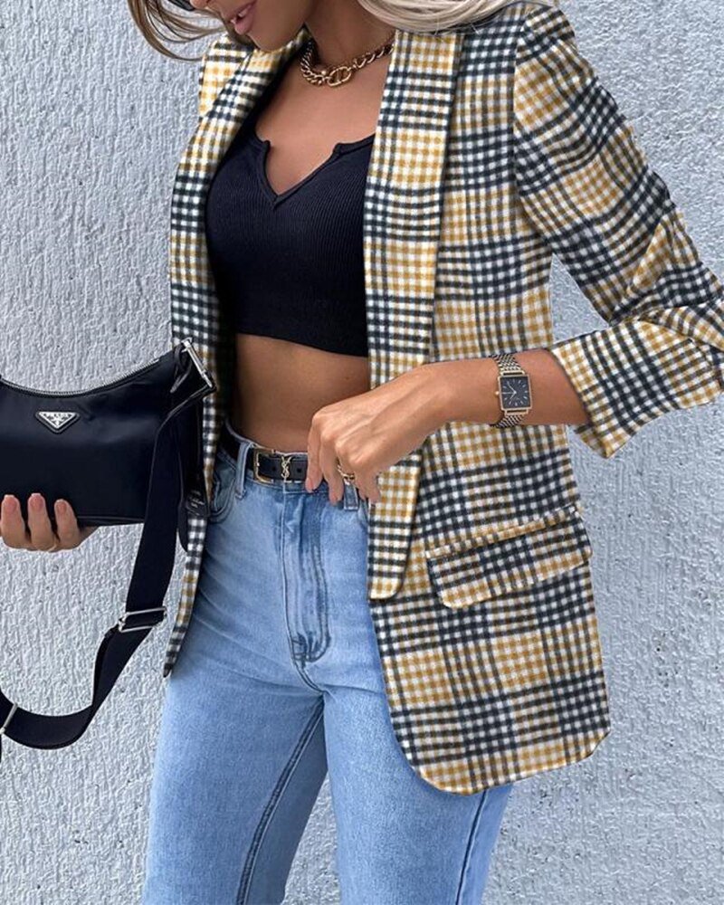 WW | Eleganter Taillierter Slim Fit Blazer Für Damen