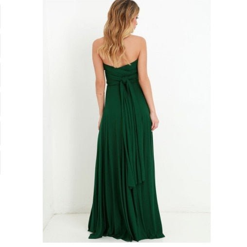 W&W Mode | Elegantes Halter-Maxikleid ohne Rücken für Frauen