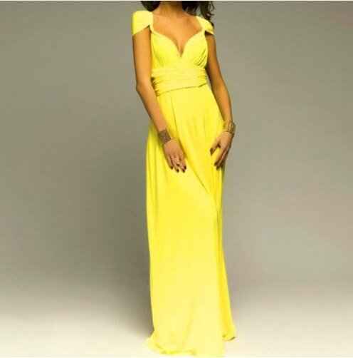 W&W Mode | Elegantes Halter-Maxikleid ohne Rücken für Frauen