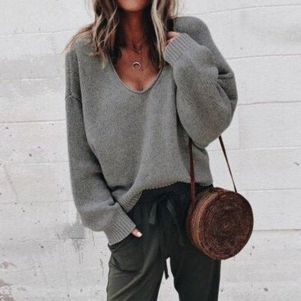 WW | Pullover mit V Ausschnitt für Frauen