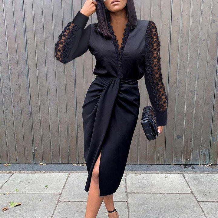WOLF Mode Kleid mit Blumendruck - Wolf Fashion