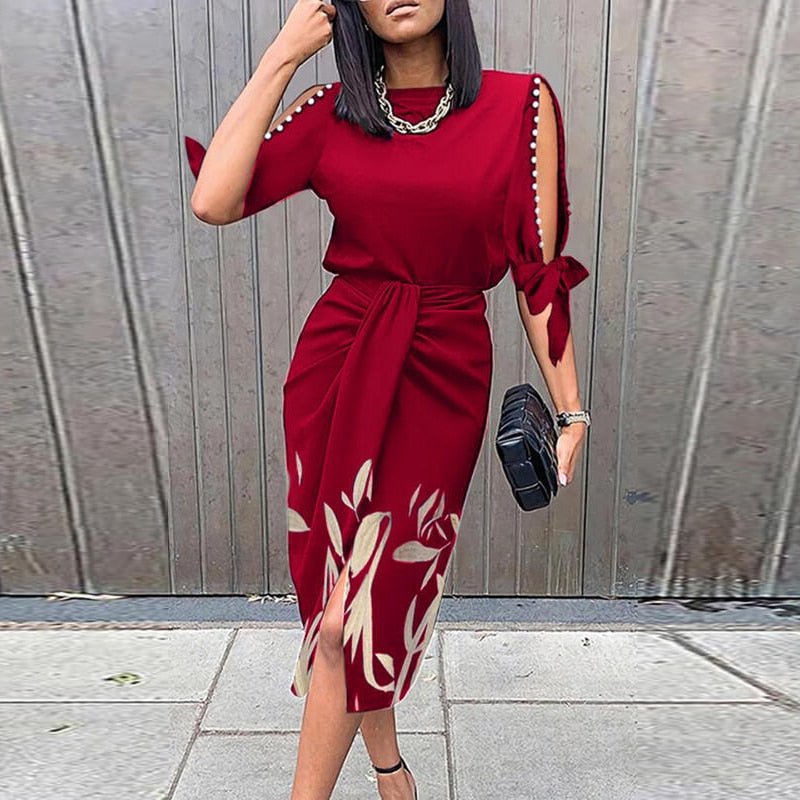 WOLF Mode Kleid mit Blumendruck - Wolf Fashion