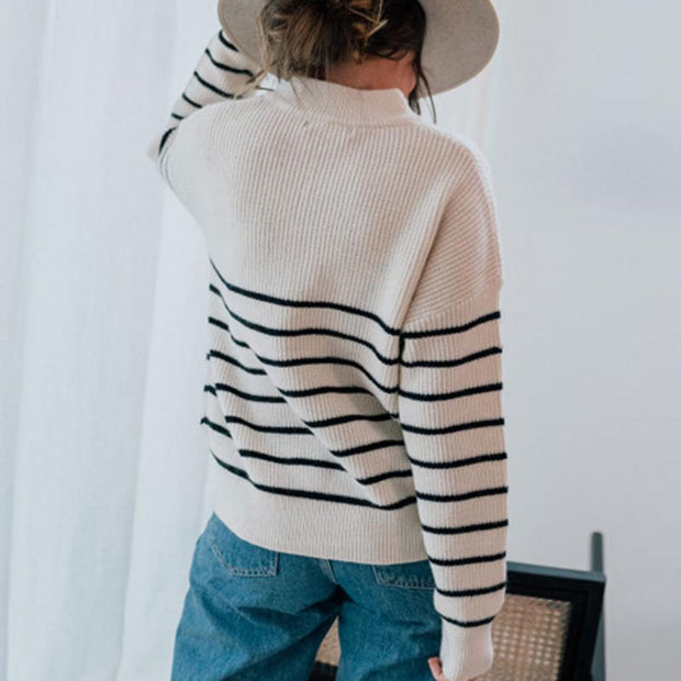 Lässiger Schicker Pullover mit Reißverschluss