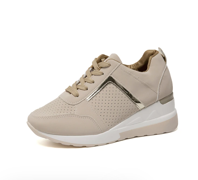 Beige orthopädische schuhe sneaker