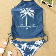 WW | Damen Badeanzug Sommer Strand Kokos Bikini Set