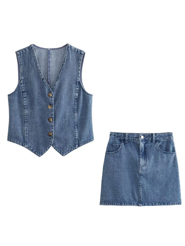 W&W Mode | Damen Blaue Jeansjacke