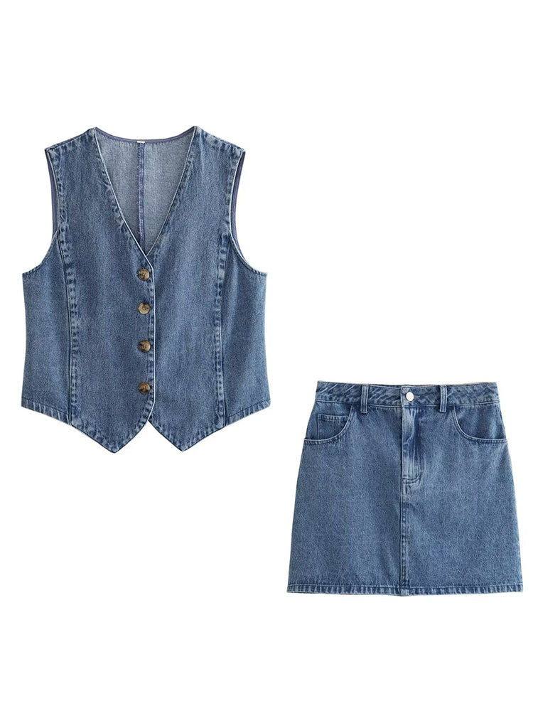 WW | Damen Blaue Jeansjacke