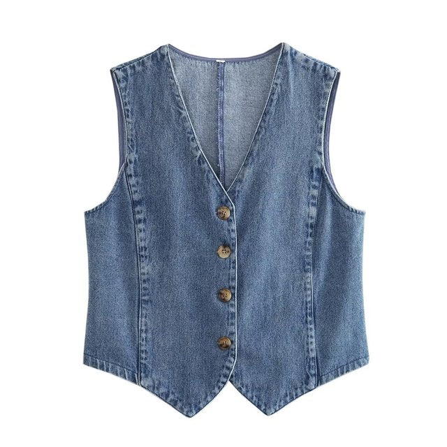 WW | Damen Blaue Jeansjacke