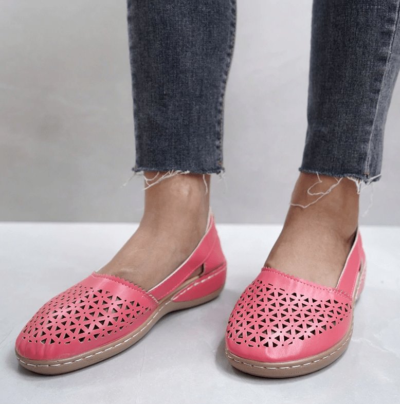 WW | Schicke Ballerinas Aus Leder Für Damen