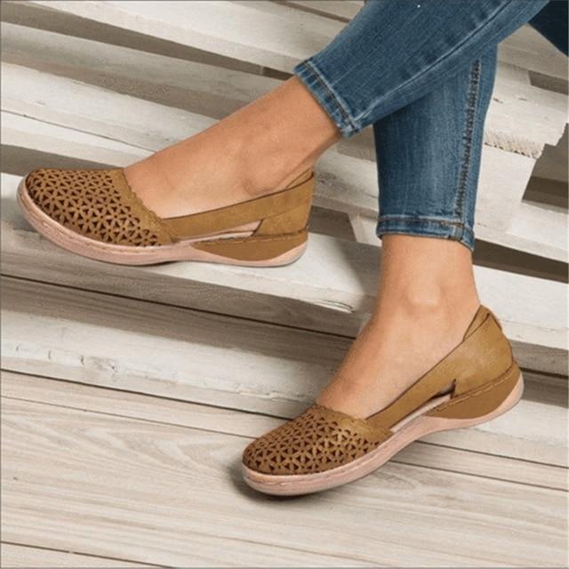WW | Schicke Ballerinas Aus Leder Für Damen
