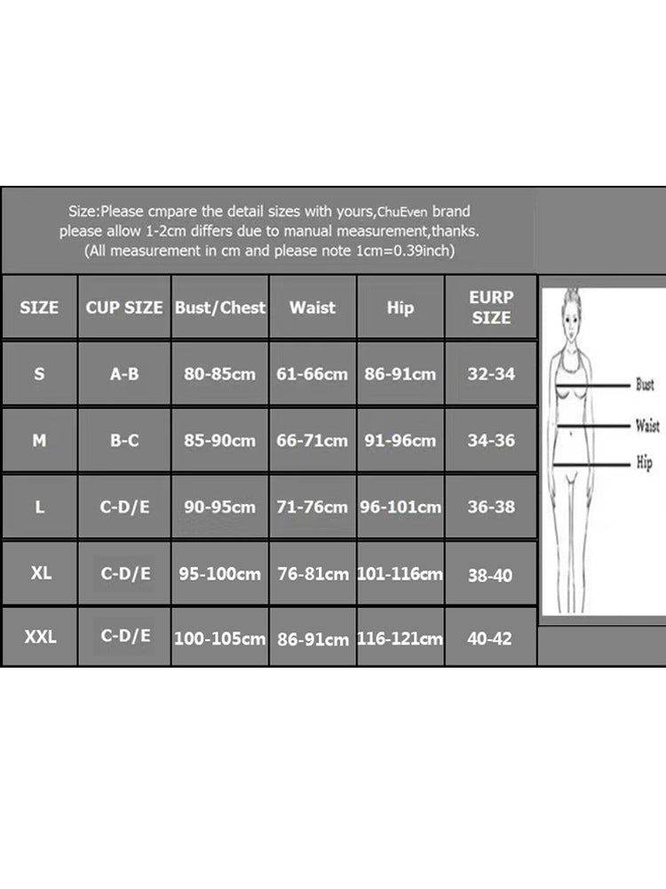 WW | Damen Hohe Taille Ausschnitt Einteiler Badeanzug