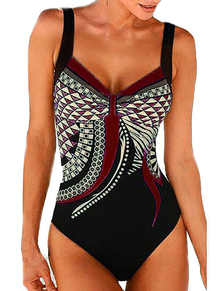 WW | Damen Kombinierter Badeanzug Push Up Sexiger Badeanzug