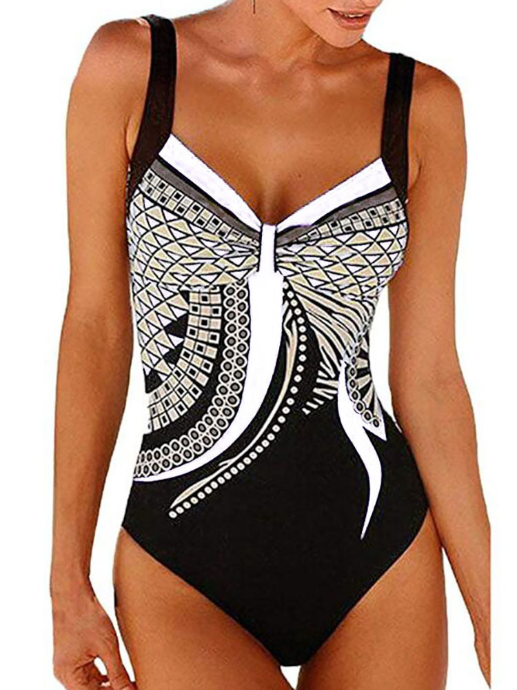 W&W Mode | Damen Kombinierter Badeanzug Push Up Sexiger Badeanzug