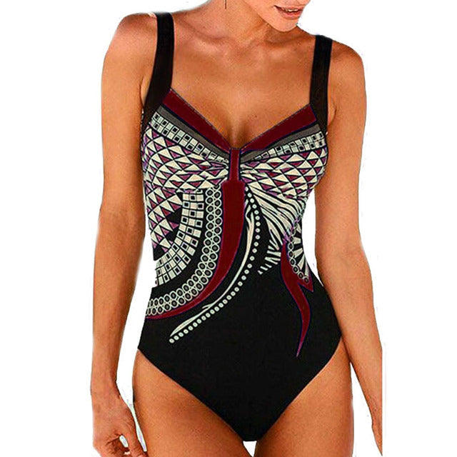 W&W Mode | Damen Kombinierter Badeanzug Push Up Sexiger Badeanzug