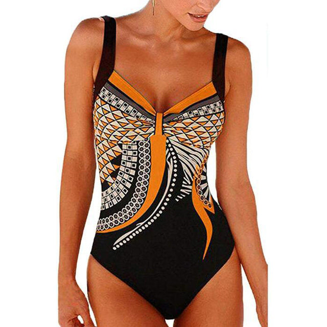 WW | Damen Kombinierter Badeanzug Push Up Sexiger Badeanzug