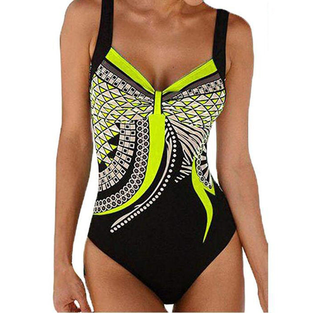 WW | Damen Kombinierter Badeanzug Push Up Sexiger Badeanzug
