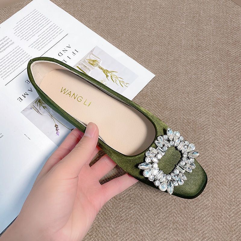 WW | Verzierte Ballerinas Mit Satin Finish