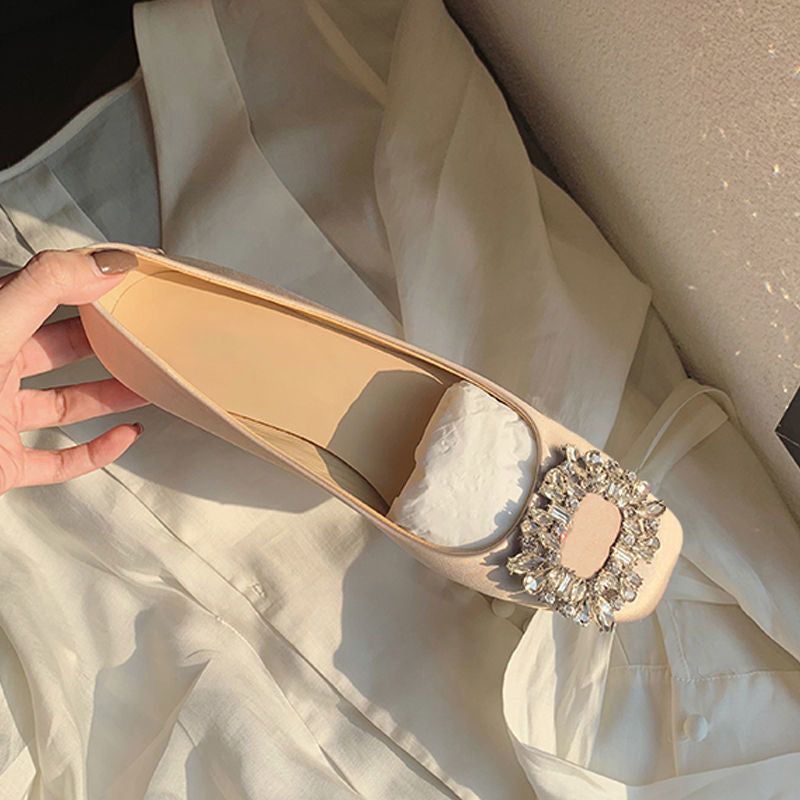 WW | Verzierte Ballerinas Mit Satin Finish
