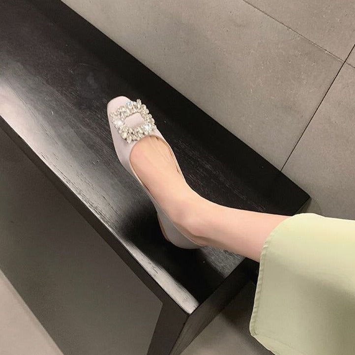 WW | Verzierte Ballerinas Mit Satin Finish