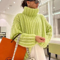 Flauschiger Rollkragenpullover