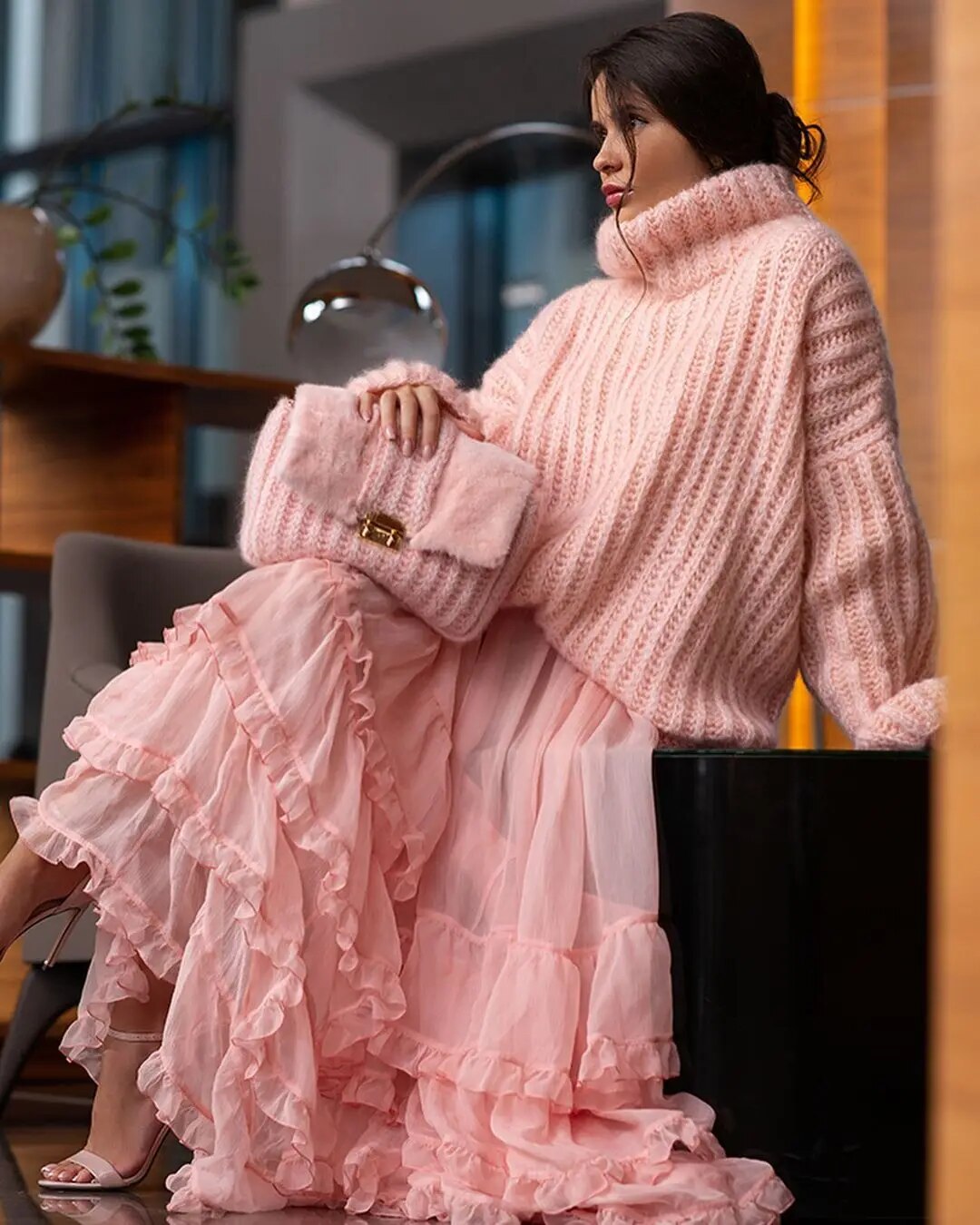 WW - Damen trendiger oversized Pullover