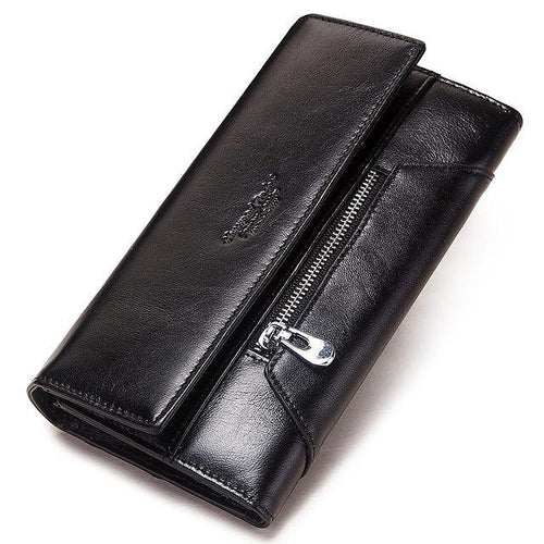 WW | Damen Geldbörse Leder Münzgeldbörse RFID-Diebstahlschutz Kartenhalter