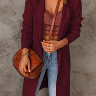 WW | Wärmender Langer Strickcardigan