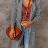 WW | Wärmender Langer Strickcardigan