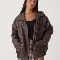 WW | Übergröße Lederjacke
