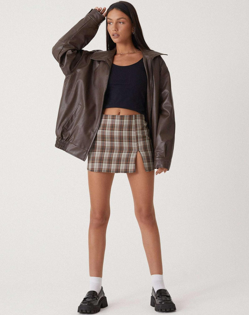 WW | Oversized Lockere Lederjacke