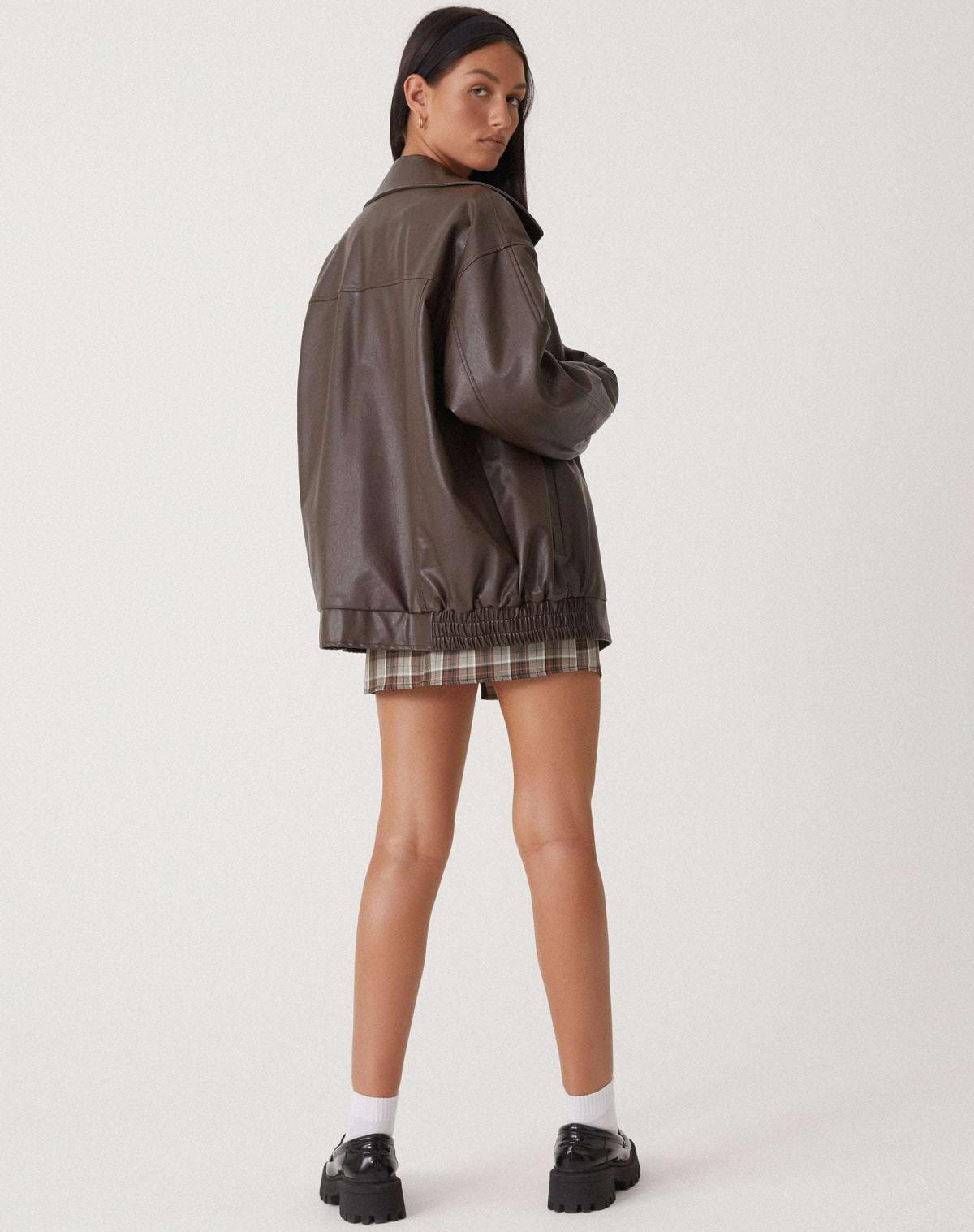 WW | Übergröße Lederjacke