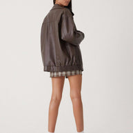 WW | Übergröße Lederjacke