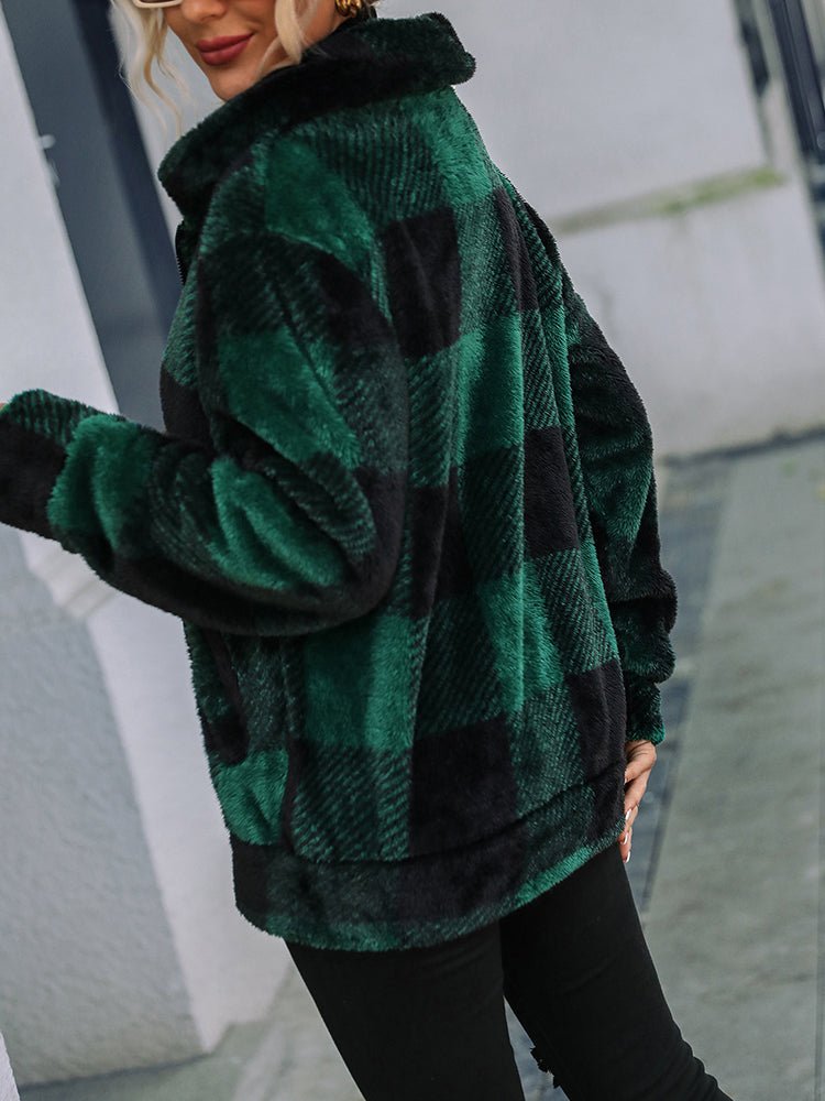 WW | Damenjacken Double Face Fleece Kragen Karojacke